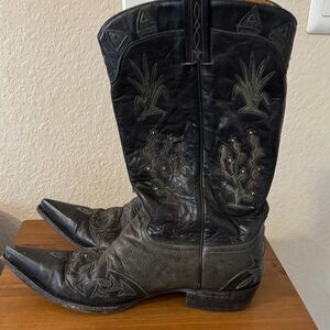 Old Gringo Black and Gray Designer  Western Boots